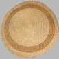Rond vloerkleed kokos diameter 90 cm kleur naturel Rond vloerkleed kokos diameter 90 cm kleur naturel