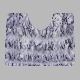 Toiletmat paars gemarmerd 65 x 50 cm