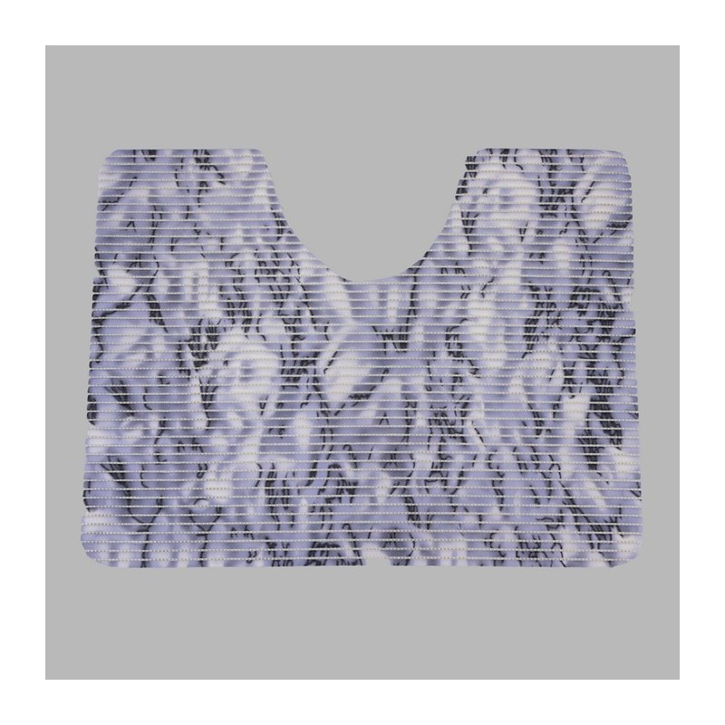 Toilet mat purple marbled 65 x 50 cm