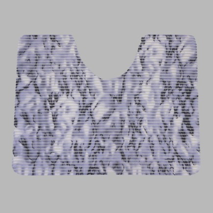 Toiletmat paars gemarmerd 65 x 50 cm