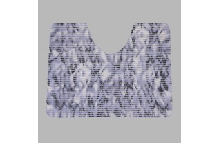 Tapis de toilette violet marbe 65 x 50 cm