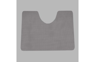 Tapis de toilette taupe 65 x 50 cm