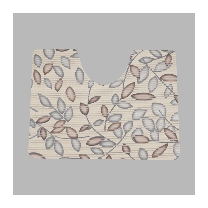 Toiletmat tak met blaadjes 65 x 50 cm
