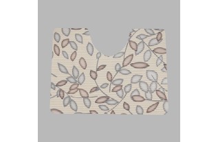 Toiletmat tak met blaadjes 65 x 50 cm
