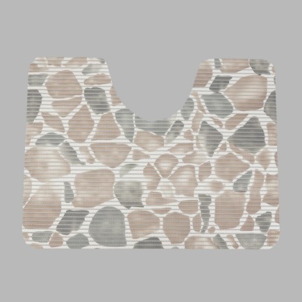 Toiletmat stenen  65 x 50 cm
