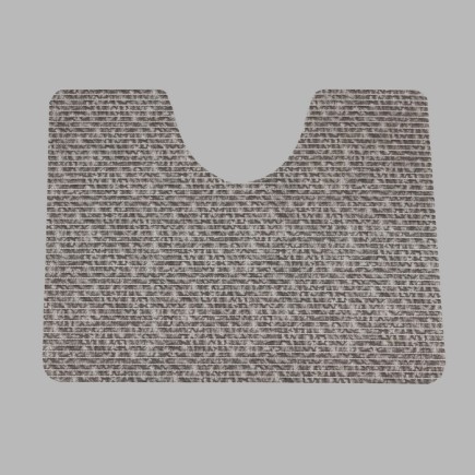 Toilet mat brown edited 65 x 50 cm