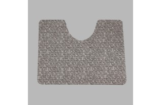 Tapis de toilette marron edite 65 x 50 cm