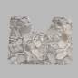 Toilet mat grey boulders 65 x 50 cm Toilet mat grey boulders 65 x 50 cm