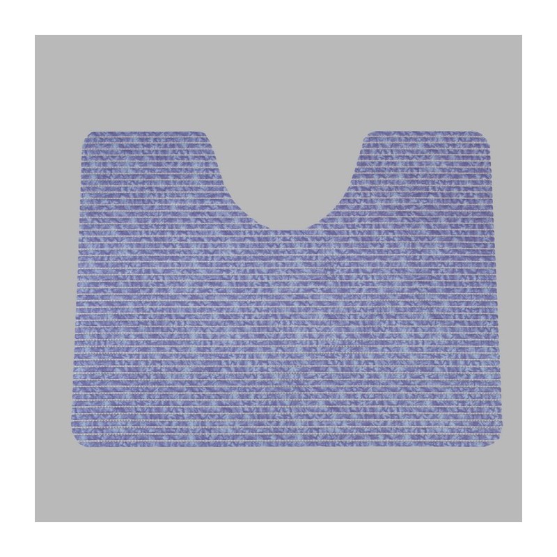 Toiletmat blauw bewerkt 65 x 50 cm Toiletmat blauw bewerkt 65 x 50 cm