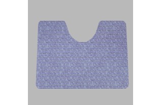 tapis de toilette bleu edite 65 x 50 cm