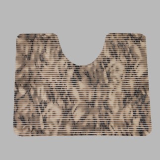 Tapis de toilette marron marble 65 x 50 cm