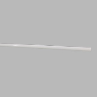 Curtain track drapery rod with rail 20 mm color white in different lengths