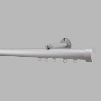 Tringle à rideaux pour rail complet 28 mm aluminium différentes longueurs