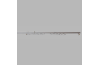 Complete curtain slide track U-track color white in different lengths