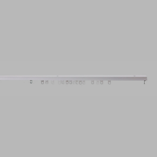 Complete pre-drilled curtain rails in white in various lengths