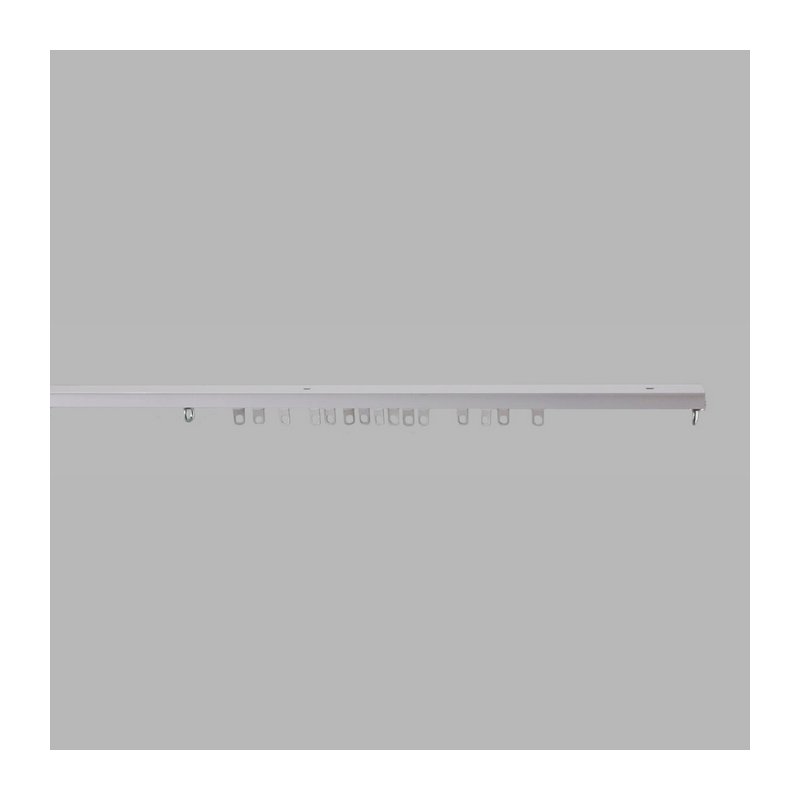 Complete pre-drilled curtain rails in white in various lengths Complete pre-drilled curtain rails in white in various lengths