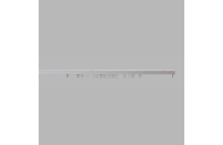 Complete pre-drilled curtain rails in white in various lengths