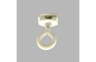 Endstops curtain tracks color with round eye white per piece