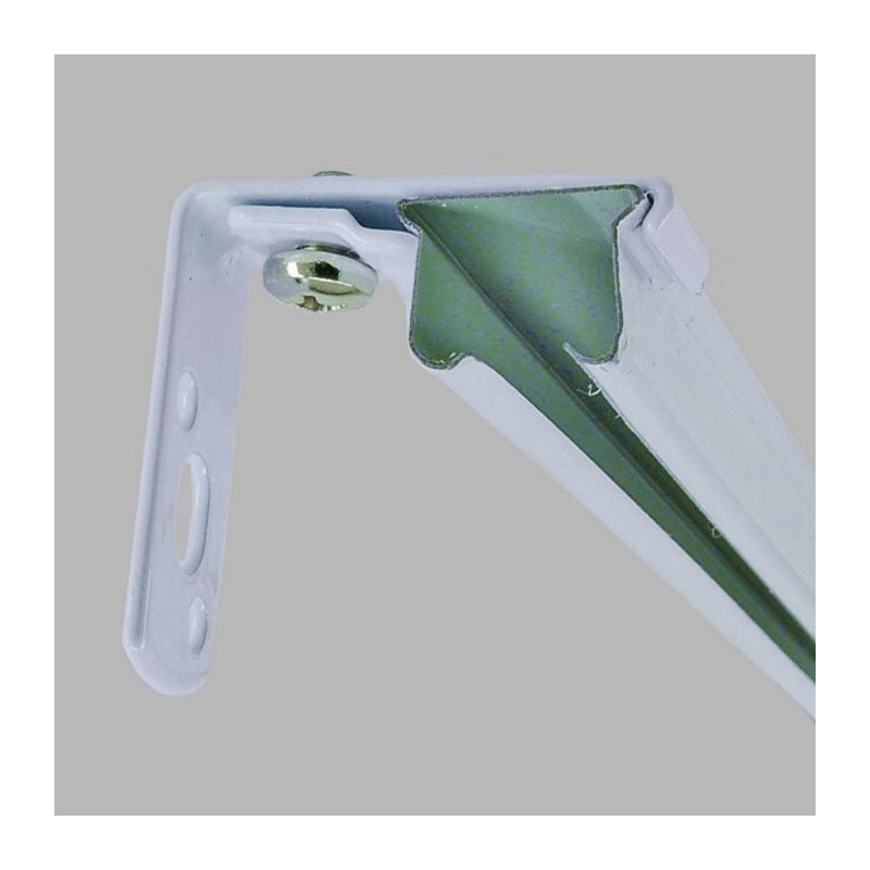 Wandsteun voor gordijnrails met klem functie 3 cm lang Wandsteun voor gordijnrails met klem functie 3 cm lang