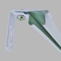 Curtain track wall supports with clamp function 3 cm long