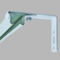 Support mural rail de rideau fonction de serrage 6 cm