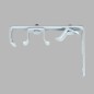 Wall mount curtain tracks double white 7 cm long Wall mount curtain tracks double white 7 cm long