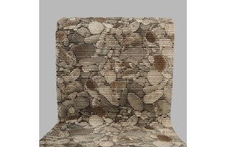 Anti-slip mat 65 cm wide color grey boulders