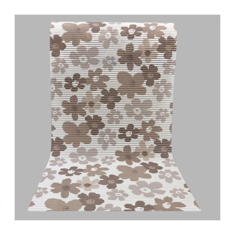 Anti-slip mat 65 cm wide flowers