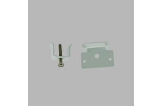 Wall Bracket for U-Rail Curtain – With Mounting Base (2 pcs)