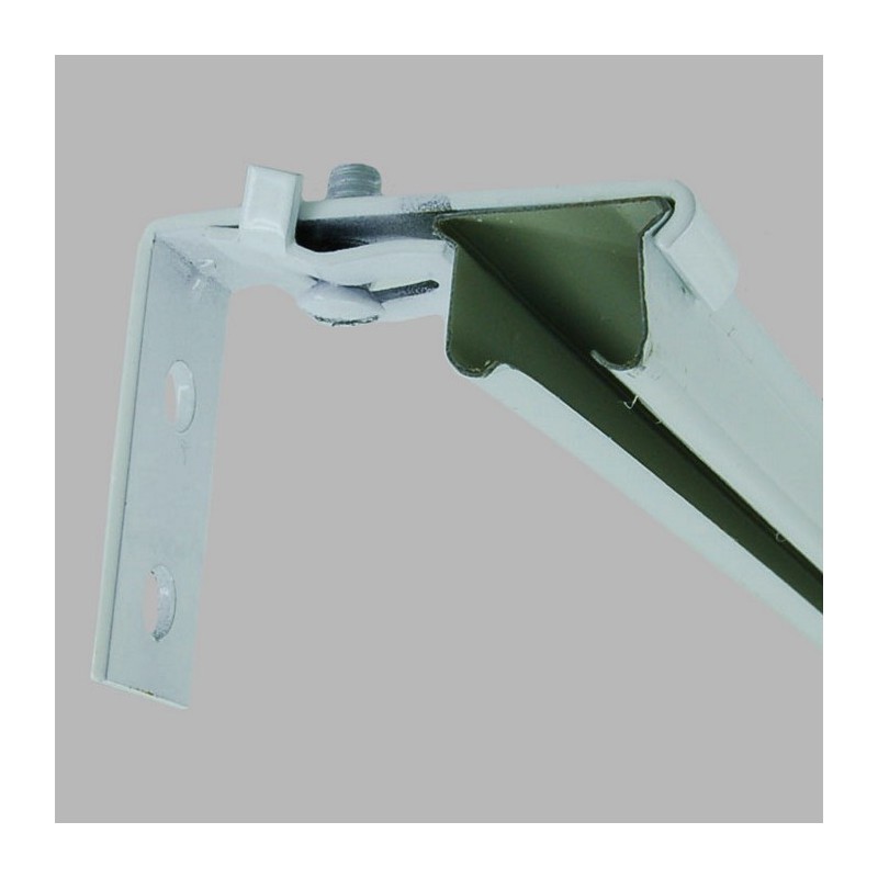 Wall mount curtain tracks with pedestal white 5 cm long Wall mount curtain tracks with pedestal white 5 cm long