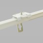Supports for curtain tracks color white length 5 - 15 - 20 cm per piece Supports for curtain tracks color white length 5 - 15 - 20 cm per piece