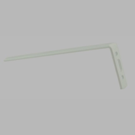 Distance des supports muraux pour rail de rideau blanc longeur 20 cm par pièce