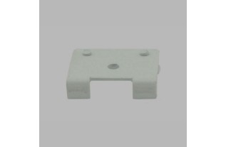 Clamps for wall support of curtain tracks per piece