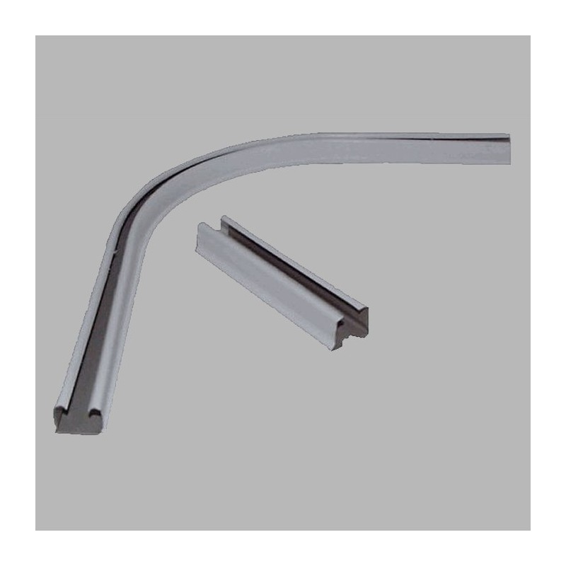 Corner piece 90 for curtain tracks with connection piece white