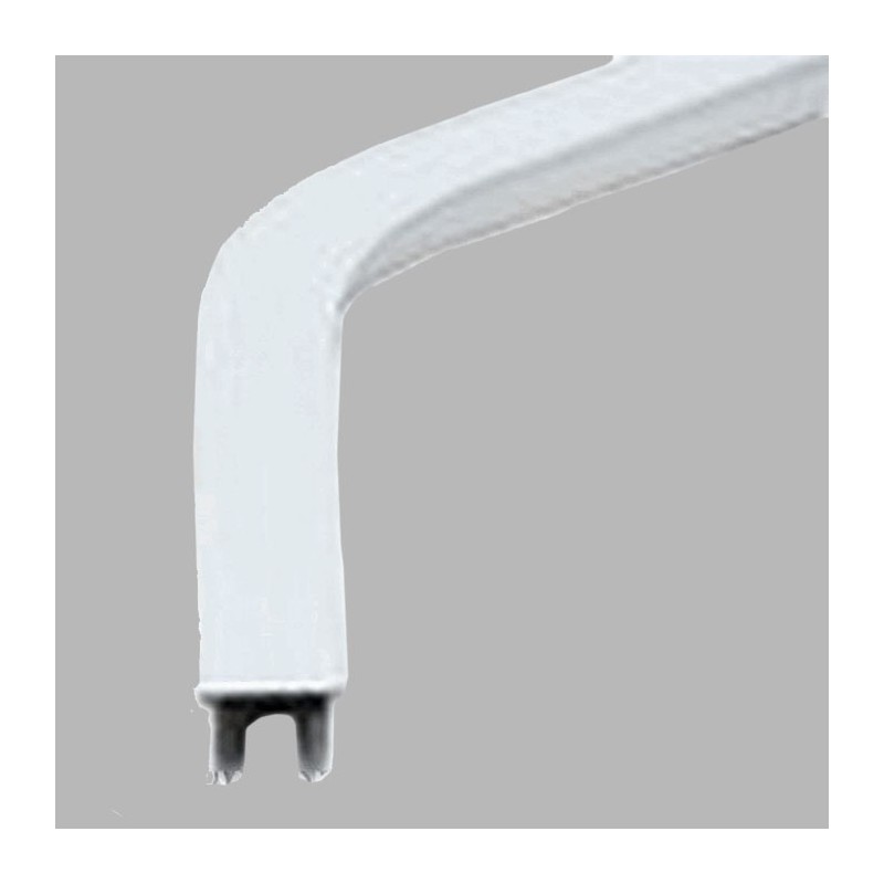 Piece de coin rail de rideau 135 avec manchon de raccordement