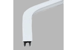 Piece de coin rail de rideau 135 avec manchon de raccordement