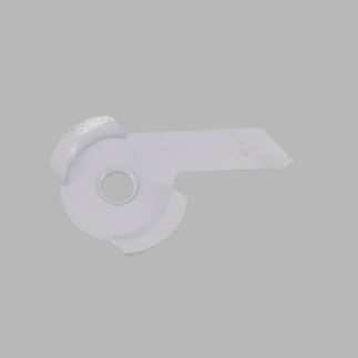 Rails de rideaux complets couleur demi-rond blanc en différentes longueurs