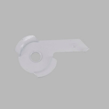 Complete curtain tracks half-round color white in different lengths