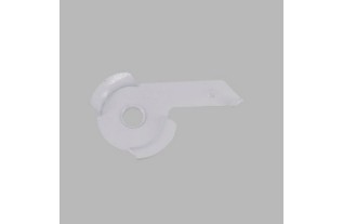 Rails de rideaux complets couleur demi-rond blanc en différentes longueurs