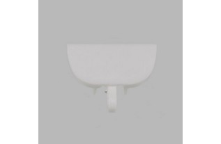 Rails de rideaux complets couleur demi-rond blanc en différentes longueurs