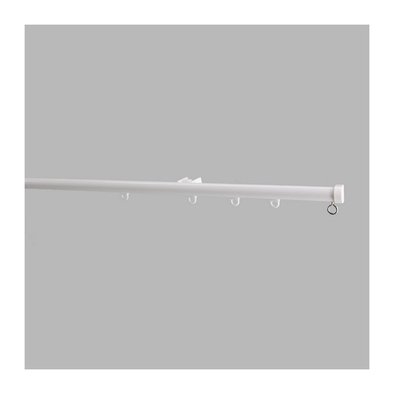 complete curtain tracks quarter-round color white in the length 200 cm