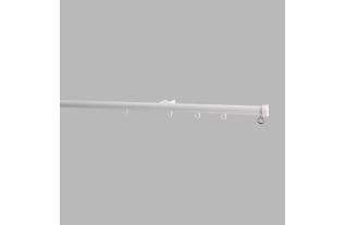 complete curtain tracks quarter-round color white in the length 200 cm