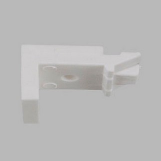 Rails de rideaux complets couleur quart-rond blanc en longueur de 200 cm