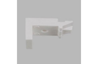 Rails de rideaux complets couleur quart-rond blanc en longueur de 200 cm