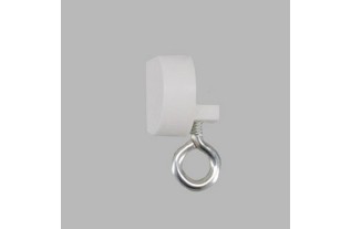 complete curtain tracks quarter-round color white in the length 200 cm