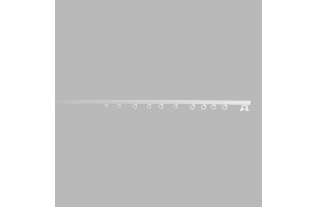 Complete curtain tracks AVR4 color white length 200 cm