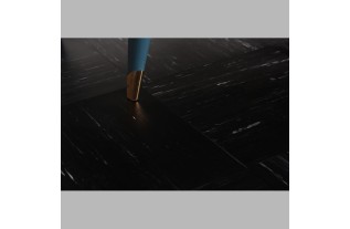 tuile en pvc daubilit marbre noir 32 x 32 cm épaisseur 1.5 mm