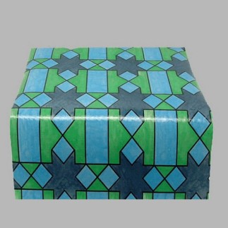 raamfolie kleef laag blok kruis design 45 x 200 cm