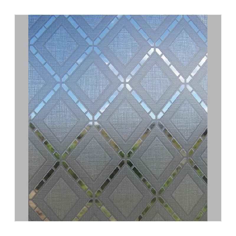 Lineafix Window Static Privacy Film design rhombus silver width 46 cm Lineafix Window Static Privacy Film design rhombus silver width 46 cm