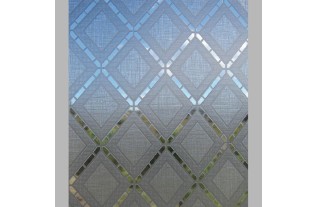 Lineafix fenêtre film statique design rhombus argent largeur 46 cm